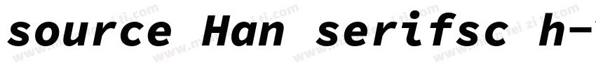 source Han serifsc h字体转换